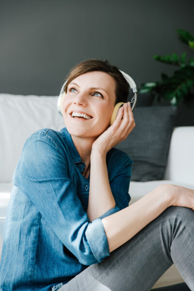 Foto meines Werbeshootings zum Thema "Musik hören"